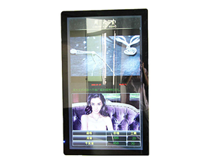 Wall mounted advertising machine